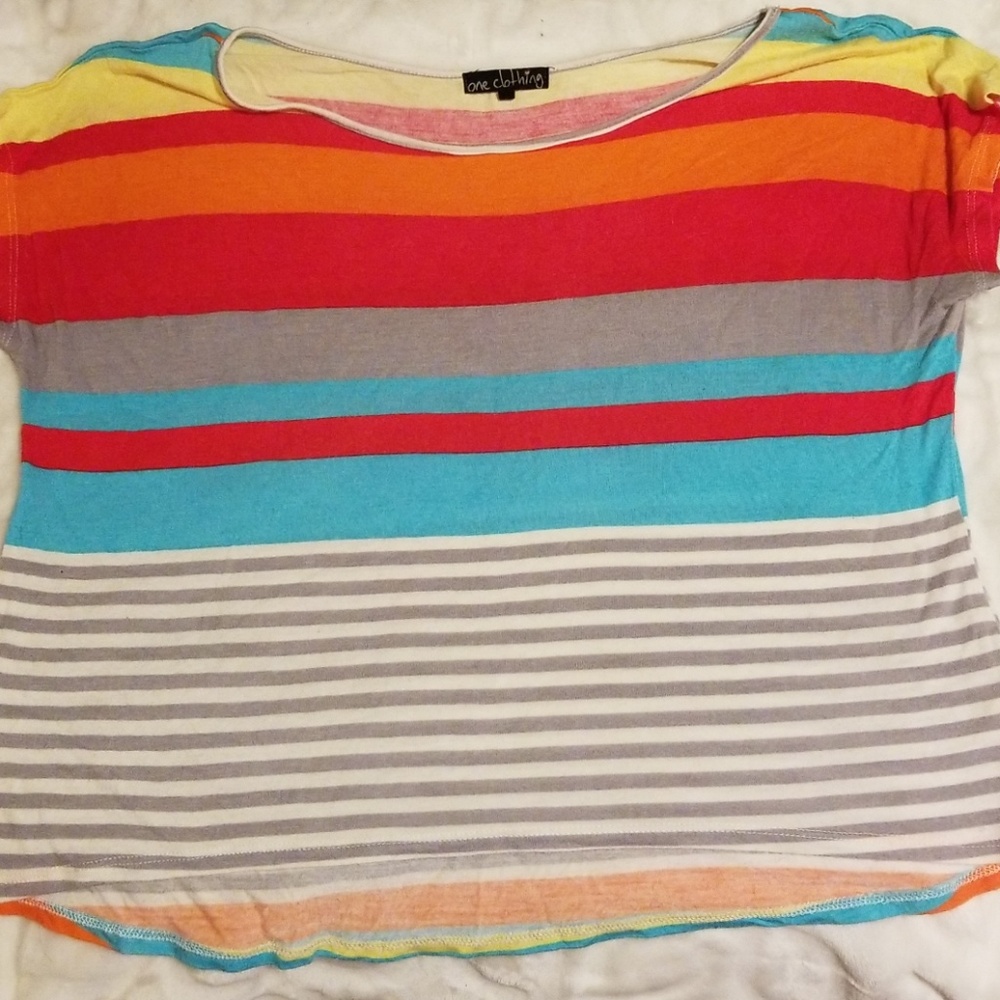 Multi Colored Striped T-shirt